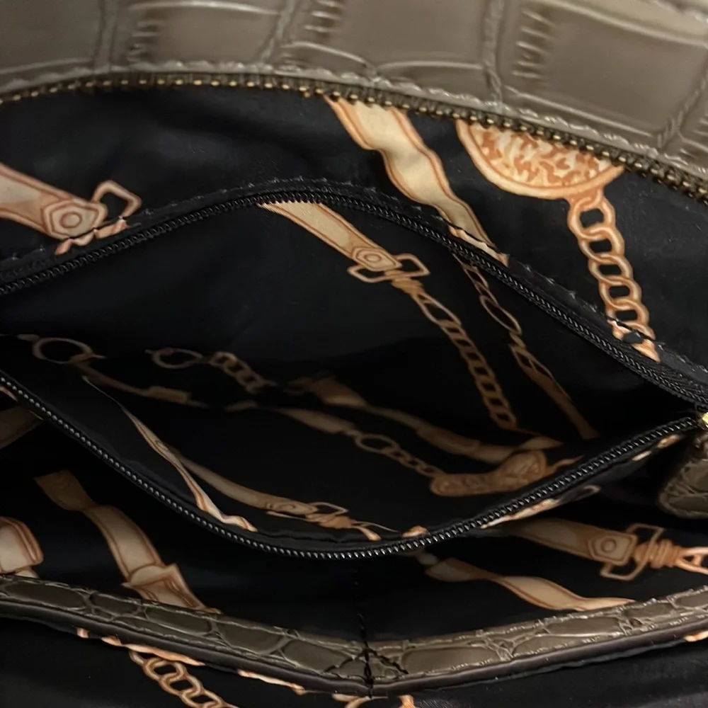 Ann‎ Klein faux alligator skin shoulder bag